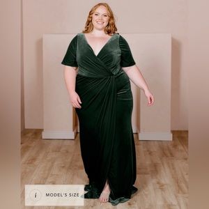 REVELRY Giselle Velvet Bridesmaid Dress